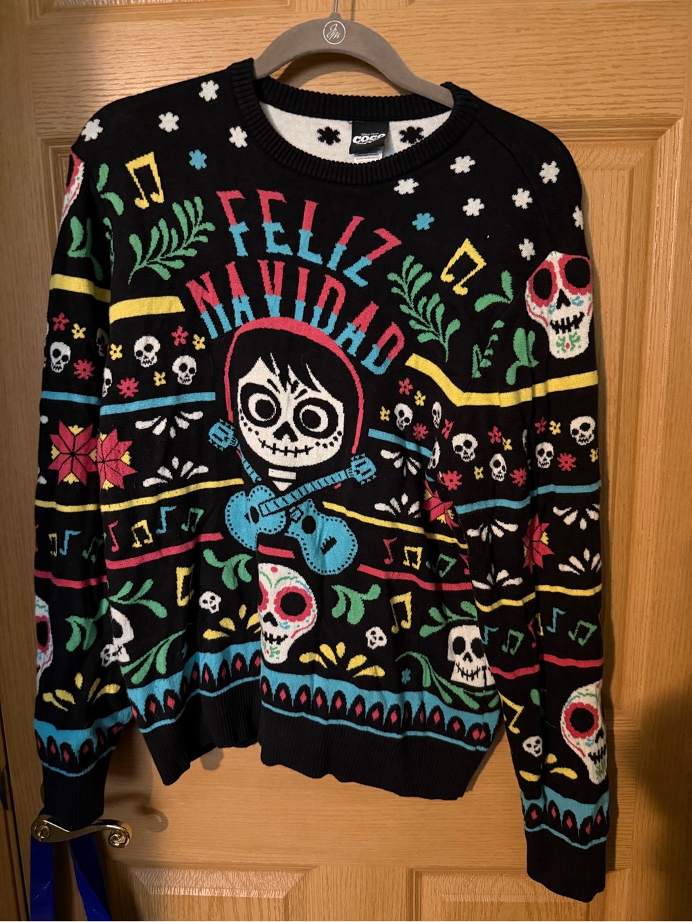 Disney Coco Feliz Navidad Crewneck Sweater Large
